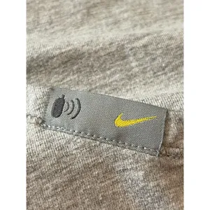 Nike 90s Y2K Light Gray Hooded Pullover Kangaroo Pocket Long Sleeve Top XL thumbnail 10