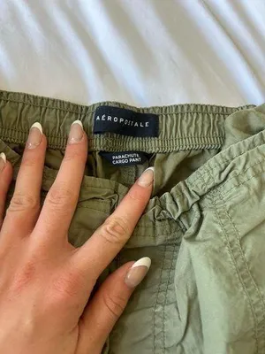 Aeropostale Cargo Green Pants Olive thumbnail 2
