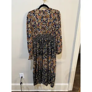 Umgee mixed floral print tiered midi dress Wildflower Midi Dress Size Medium thumbnail 5