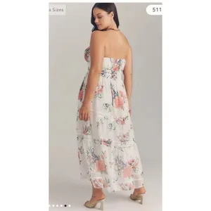 Anthropologie The Somerset strapless dress Ivory Petite XXS Prom Wedding Cottage thumbnail 5