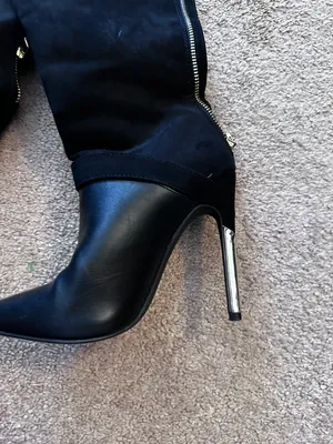 JustFab Suede Heel Boots thumbnail 2