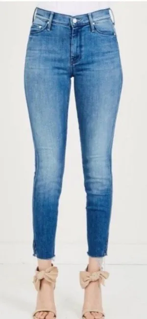 MOTHER Vamp Fray Jeans In Crack The Whip‎ Wash Women’s Size 26 Preppy Classic thumbnail 1