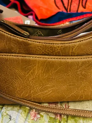 b.o.c. Brown Tooled Leather Crossbody Bag thumbnail 2