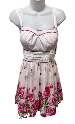 Y2K Vintage My Michelle Party Romantic Dress Jr 11 Pink White Floral Cottagecore thumbnail 1