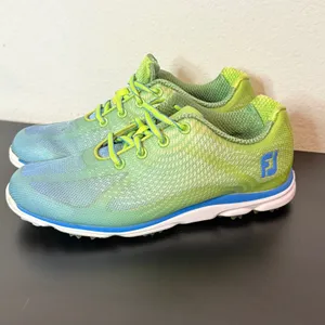 FootJoy emPower Waterproof Spikeless Women's‎ Golf Shoes Size 6.5 Green Blue thumbnail 12