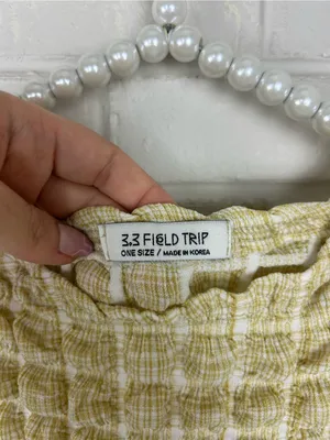 3.3 Field Trip Korean Streetwear Brand Cropped Bubble Top OSFM thumbnail 5