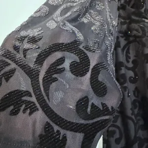 Adrianna Papell Size-22W Black Dress Glitter Velvet Faux‎ Wrap Cocktail thumbnail 9