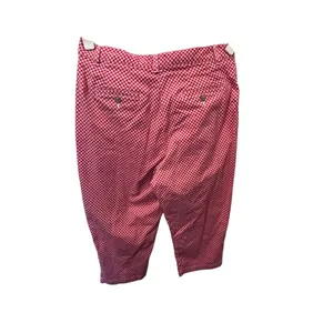 Lee Women's Red & White Gingham Check Capri Pants Cropped Size 12 thumbnail 3
