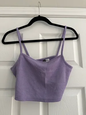 H&M Cropped Tank Top thumbnail 1