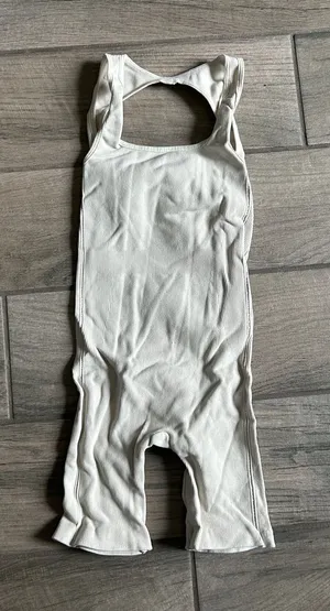 Sleeveless Romper in Cream Size XS thumbnail 1