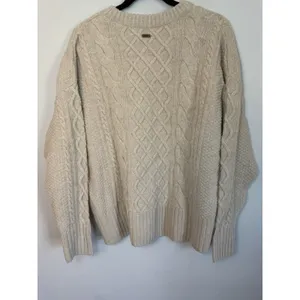 Barbour Daffodil Knit Pull Over wool Sweater Women's Sz 12 Oatmeal NWT thumbnail 16