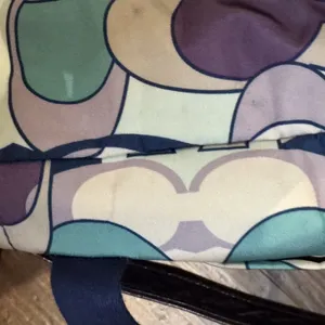 Coach Womens Tote Travel Bag Multicolor Kyra Soho Print F77285‎ Blue Purple Grey thumbnail 13