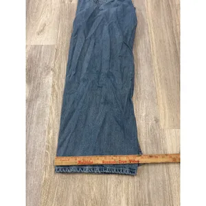 Zara Womens Wide Leg High Rise Jeans Medium Blue Cotton Denim Size 6 thumbnail 9