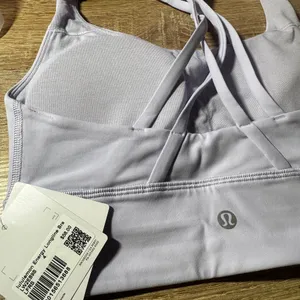 lululemon Light Purple Sports Bra Energy Longline Medium Support, B–D Cups thumbnail 6
