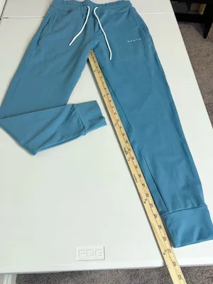 NVGTN High Waisted Form Fitting Cuffed Performance Wear Joggers Blue Size Large thumbnail 6