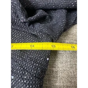 Womens M Black Sparkly Cowl Neck Open Back Long Sleeve Sexy Mini Cocktail Dress thumbnail 8