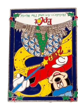 Disney's Epcot 2001 Sorcerer Mickey Holidays Around the World Collectible Pin‎ thumbnail 1