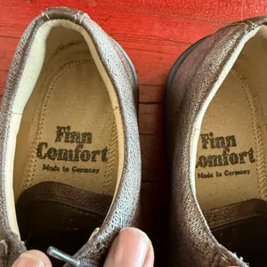 Finn Comfort Women's Leather Lace-Up Sneakers in Dark Brown $69-$424 Germany thumbnail 3