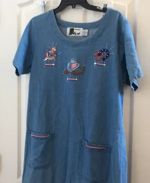 FINAL MARKDOWN FUN loving western dress medium please read thumbnail 1