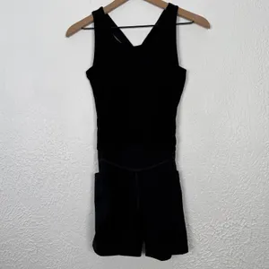 Free People Movement Front Runner Runsie Black Size Small thumbnail 3