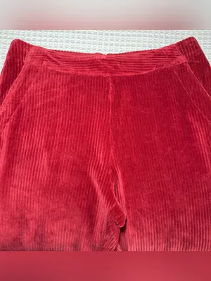 Marine Layer Montreal Soft Wale Corduroy Pants Women Size Medium Red Retro 90’s thumbnail 3