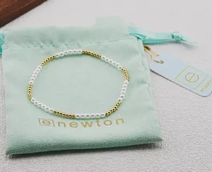Enewton Segmented Pearl Gold Micro Bead Stretch Bracelet thumbnail 1