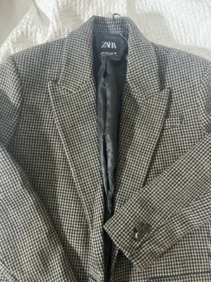 Oversized Menswear Wool Blazer thumbnail 1