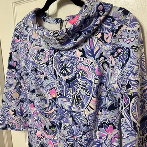 Lilly Pulitzer Saralyn Dress sweatshirt‎ material back zip size XXS thumbnail 4