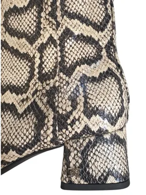 Like New Sam Edelman Leather Paige 2 Boots Snakeskin Size 6 thumbnail 2