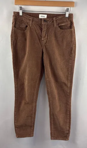 Women’s Pistola Size 28 Brown Corduroy Pants thumbnail 1