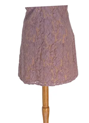 Free People Womens Dangerous Love Deep V Lace Mini Dress Purple Size 12 NEW Boho thumbnail 7