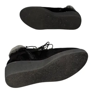 Boutique By Corkys Fox Bay Ankle Boots‎ Womens 9 Black Faux Suede Wedge Heel thumbnail 7