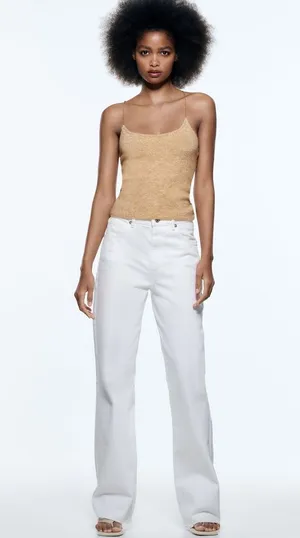 ZARA CHAIN KNIT TOP thumbnail 1