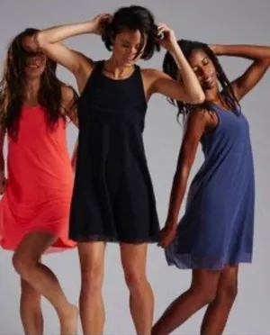 Oiselle Blue Mio Mesh Mini Active Dress in blue size 8 thumbnail 3