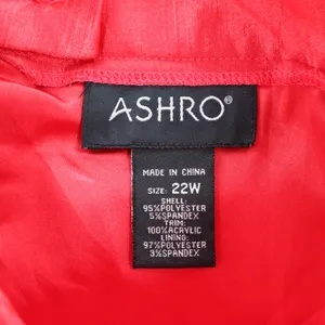 Ashro Red Formal Flare Long Party Satin Chic Vintage Cherry Maxi Skirt Plus‎ 22W thumbnail 6
