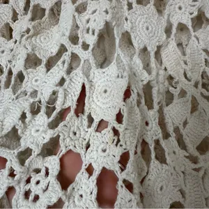 Express Tricot Vintage Crochet Long Sleeve Cotton Blend Top Womens Large Boho thumbnail 3
