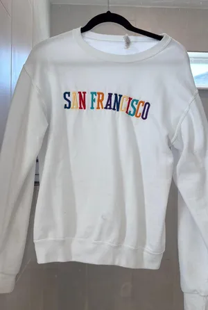 San Francisco Crew Neck White thumbnail 1