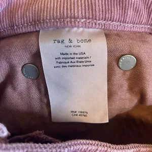 Rag & Bone Nina High-Rise Ankle Skinny Corduroy Button‎ Fly Jeans Size 27 Mauve thumbnail 13