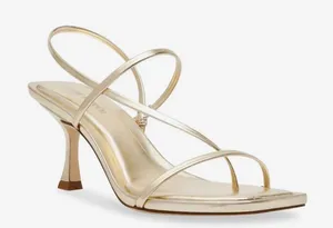 Steve Madden Strappy Gold Heels thumbnail 1