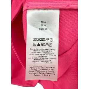 GANNI Hot Pink Mini Dress V-Neck Short Sleeve A-Line Scandi Chic Size 38 US‎ 6 thumbnail 5
