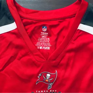 NFL Tampa Bay Bucs Buccaneers Tom Brady Sparkly Jersey Top thumbnail 6