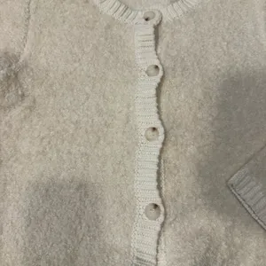 La Lavon Women’s Large Ivory Button Down Wool Blend Cardigan Sweater NWOT thumbnail 3