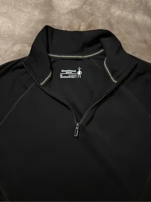 Smartwool Women's Size M Long-Sleeve Black Quarter-Zip Base Layer thumbnail 5