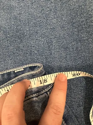 Flamingals Flamingo Wide Leg Carpenter Jeans Denim Blue Plus Size 2XL thumbnail 5