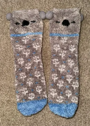 Natural Life 1 Pair Of Fuzzy Koala Socks, Never Worn thumbnail 1
