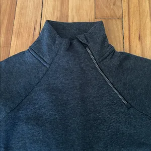 NWT Gray RBX Prime Ready To Roll Fleece Zip Mock Neck Pullover thumbnail 4