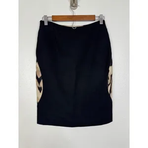 Diane‎ von Furstenberg Mae Mikado Wool Silk Leopard Print Pencil Skirt Size 4 thumbnail 2