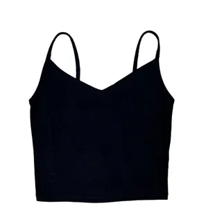 Garage, x-small, black crop tank thumbnail 1