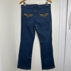 Axcess Liz Claiborne Denim Jeans Stretch Mid Rise Bootcut Size 12 thumbnail 4