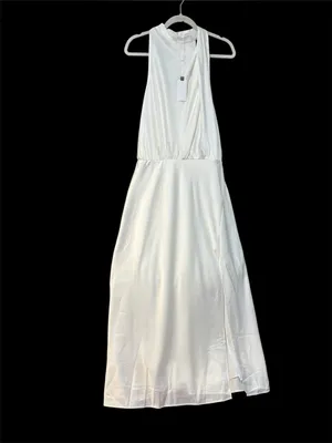 ASTR the Label Jelyn Satin Midi Dress | Ivory | L | NWT thumbnail 4